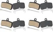 uxcell 4set Disc Brake Pad 1.56" x 0.65" Semi-Metallic Bike Brake Pads with Spring and Pin for BB7 M355 M446 M640 Mountain Road Bikes, Black