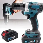 VIQUTRG Automatic Electric Riveter Gun, Cordless Heavy Duty Electric Automatic Rivet Nut Guns, with Battery, Charger and Carrying Case，for Rivets and Rivet Nuts