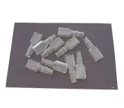 Clear Connector Insulator - 6.3mm Spade Terminal - 10 Pack - Honda CB Motorcycle