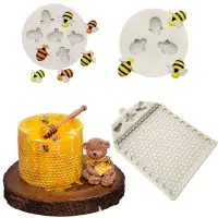 在飛比找蝦皮購物優惠-(台灣發貨）蛋糕模具-棒棒糖模具-硅膠模具-烘焙工具小蜜蜂硅