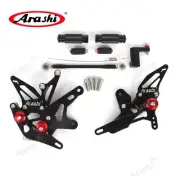 CNC Rearsets Footrest Foot Pegs For Kawasaki Ninja 250 2018-2023 Z250 2019-2022
