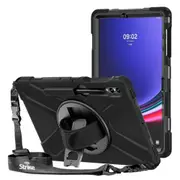 Strike Rugged Case with Hand Strap and Lanyard for Samsung Galaxy Tab S10+/S9 FE+/S9+/S8+/S7FE/S7+ [CAS-STK SAM TAB S9+/S9FE+/S7FE/S7+/S8+ R]