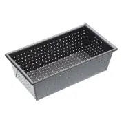 Mastercraft 21x11cm Crusty Bake Non-Stick Box Sided Loaf/Bread Pan - Black