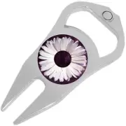 Daisy Golf Ball Marker Divot Repair Tool Bottle Opener