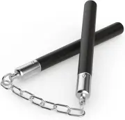 Nunchucks - Safe Solid Rubber Training Nunchucks/Nunchakus with Steel Chain