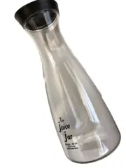 New Prodyne The Juice Jar 36 oz acrylic water juice jug with lid black