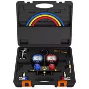 Elitech HVAC Manifold Gauge DMG-3 Refrigerant Pressure Gauge Set 2 Way w/Hoses