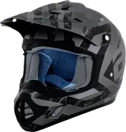 AFX 0110-7138 FX-17 Helmet - Attack - Frost Gray/Matte Black - Medium