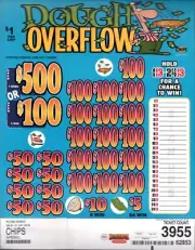 Pull Tab Tickets -Chip Tickets- Game -Holder - Dough Overflow