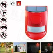 Solar Alarm Light Solar Strobe Light Wireless Motion Sensor Waterproof Outdoor