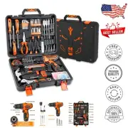 Versatile 12V Cordless Drill with 198 Tools - Ideal for Household Repairs