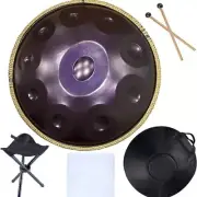 440HZ Handpan 22 Inch 9/10/12/14 Tone D Minor Steel Tongue Drum Instrument