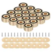 16pcs Subwoofer Isolation Pad 40x20mm Speaker Isolation Pad Spikes M4 Gold
