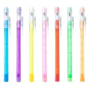 Multicolor Not-Sharpening Stackable Pencil Popup Plastic Pencil with Eraser Top