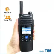 4G Network Radio T56 PTT Radio Android 5.1.1 Wifi Sim Card POC Walkie Talkie New