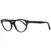 Emilio Pucci Glasses Frames Women's Black Oval Designer Eyeglass EP5023 001 51mm
