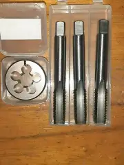 M14 X 1.25 RH HSS HAND TAP SET +OD 1 1/2" HSS split screw Die button. ISO