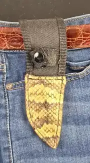 Water Moccasin Sheath for full tang knifes vertical knifes holster horizontal 6"