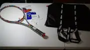 Grip Size 4 3/8 - Wilson v.13 Pro Staff 97 - BRITTO Hearts 2.0 with String, Damp
