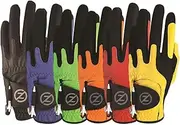 Zero Friction Men's Compression-Fit Synthetic Golf Glove, Universal Fit One Size