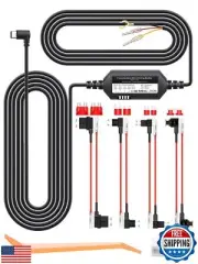 Jzones Dash Cam Hardwire Kit with a Circuit Fuses, 11.5ft Type-C USB Port for