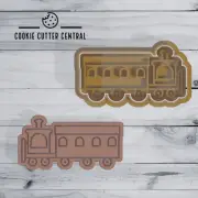 Train Cookie Cutter and Embosser - 4.6cm x 8.8cm