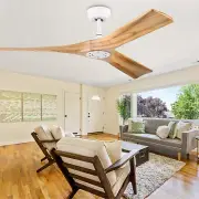 52" Ceiling Fan with Remote Control No Lights,Modern Reversible DC Motor Indoor