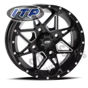 ITP Storm Wheel 15x7 4/156 Tornado Blk 4+3 Pol Ranger 1000 XP EPS (2017-2018)