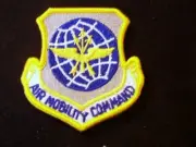 USAF AIR MOBILITY COMMAND PATCH FULL COLOR WITH HOOK & LOOP ON BACK NEW