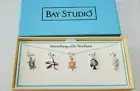 Bay Studio Interchangeable Necklace W 5 Pendants Sea Horse Star Fish Turtles