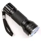 New Practical Flashlight Torch Aluminum Black Blacklight Light Outdoor