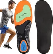 [Generic] Arch Support Insoles, Shock Absorption Arch Support Inserts, Anti-Fatigue Shoe Insert for Running Fitness Commuting Standing Walking Hiking