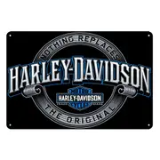2x Harley Davidson Motor Cycles The Original Tin Metal Sign Rustic