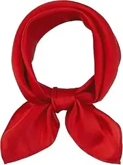 [Generic] Silk Neck Scarf for Women Small Square Lightweight Neckerchief, Head Wrap for Night Sleeping