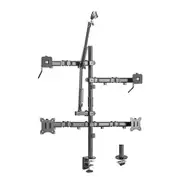BRATECK Dual-Monitor All-in-One Studio Setup Desktop Mount Fit17'-32' Up to 9kg