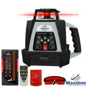 Auto Self leveling Rotating Rotary Laser Level w Digital Receiver Red 500M Video