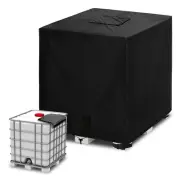 IBC Tote Cover 420D, 1000 L Water Tank Protective Cover Outdoor Black