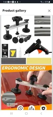 Dent Puller Kit, Car Dent Removal Kit with Bridge Puller, Small Dent Puller