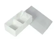 100 Pack of White Card Chocolate Sweet Soap Product Reatail Gift Box - 2 Bay Com