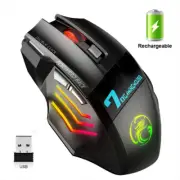 Wireless Gaming Mouse Bluetooth Mouse Gamer Rechargeable Silent With LED