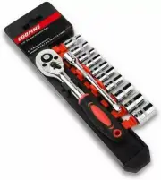 Egofine 12pcs 1/4 Inch Ratchet Socket Wrench Set Drive Socket Set with 10 Socket
