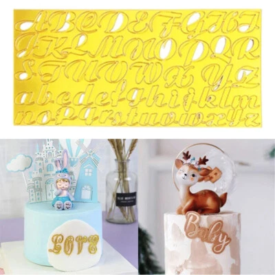 Alphabet Cookie Stamp Letter Number Fondant Cake Biscuit Baking Cutters Mould