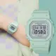 CASIO 卡西歐 BABY-G 春季色彩方形女錶電子錶-鼠尾草綠 BGD-565SC-3