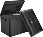 Docsafe Storage Ottoman with Lock,Fireproof Folding Ottoman Foot Rest Stool