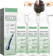 Hair Growth X Roll-On Hair Treatment, Roller Thick Hair Essential Oil,Hair Care Repair Hairline,Nourishes The Scalp,Help to Stop Thinning and Loss Hair,Hair And Beard Regrowth Serum (3Pcs)