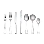 56pc Maxwell & Williams Madison Stainless Steel Cutlery Spoon/Fork Set Silver