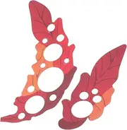 TEMPNAP 2pcs Leaf Shape PVC Guitar Pickguard Plate Scratch Protector for Electric Guitar Easy to Install Simple Application Decorative Removal