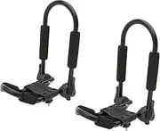 CURT 18320 Adjustable Aluminum Universal Kayak Roof Rack Carrier, 2-Pack