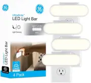 Ultrabright LED Light Bar Night Light,4 Pack,Dusk-to-Dawn Sensor for Dark Spaces