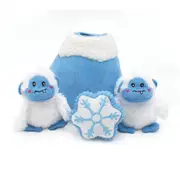 Holiday Zippy Burrow Yeti Mountain Dog Toy 19cm x 21cm x 21cm by ZippyPaws